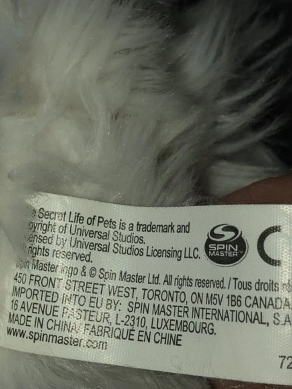 Secret Life Of Pets Movie Gidget Plush Dog White Soft Toy Stuffed Spin Master 7
